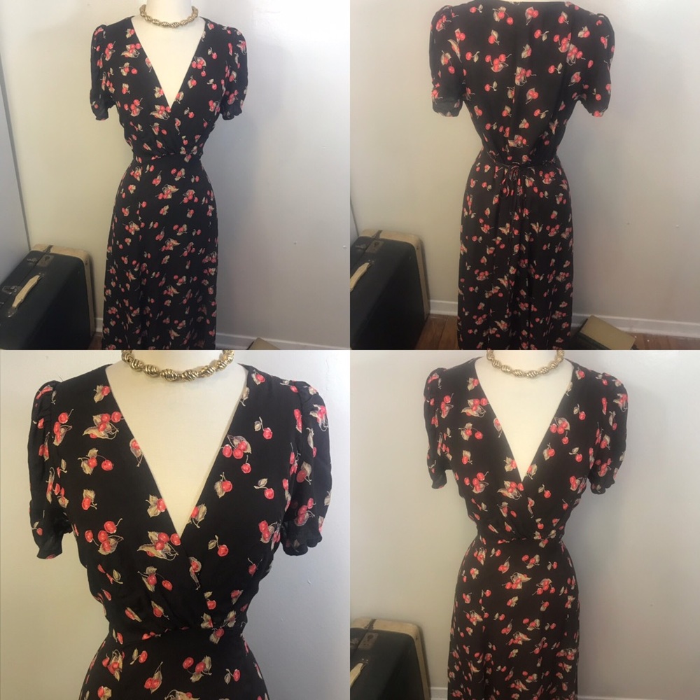 Loco Lindo  rayon cherry 🍒 dress